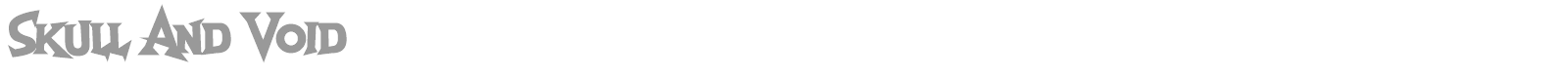 Skull and Void font preview